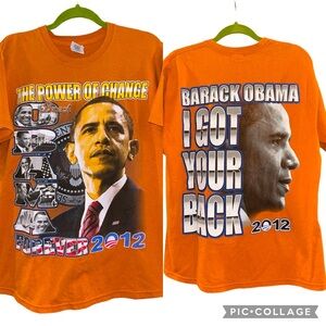 Double sided graphic Barack Obama 2012 T-shirt